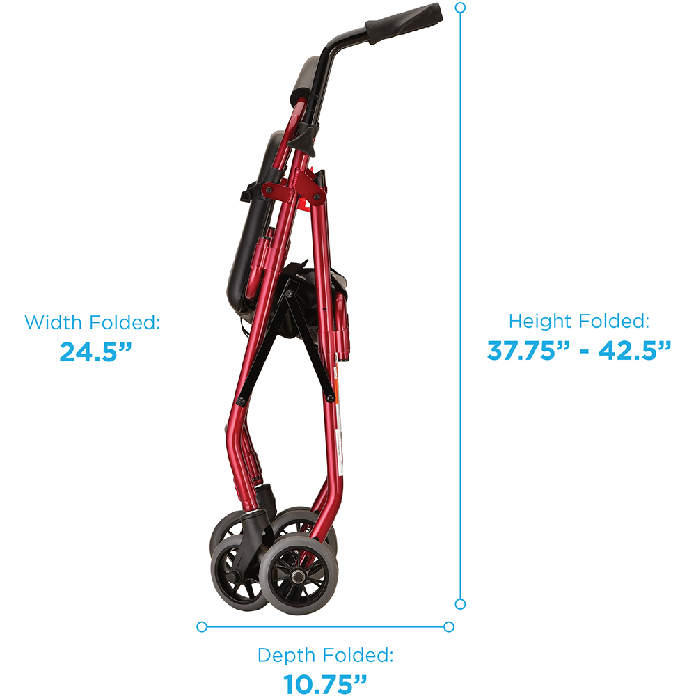 CRUISER CLASSIC ROLL WLKR RED FOLDED